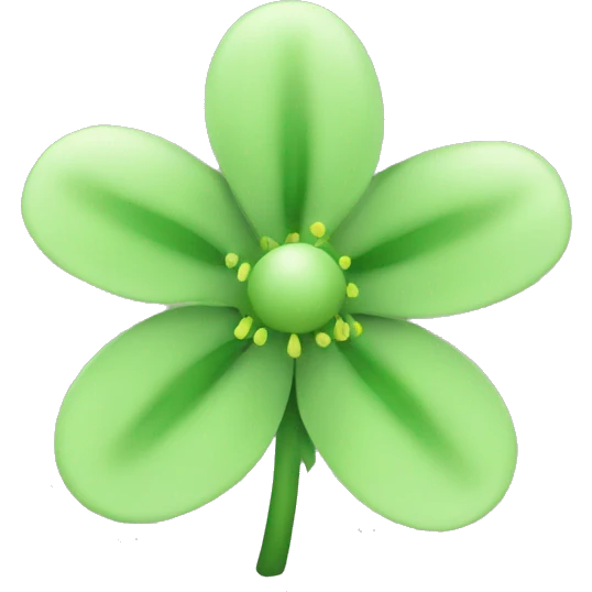 light green flower emoji