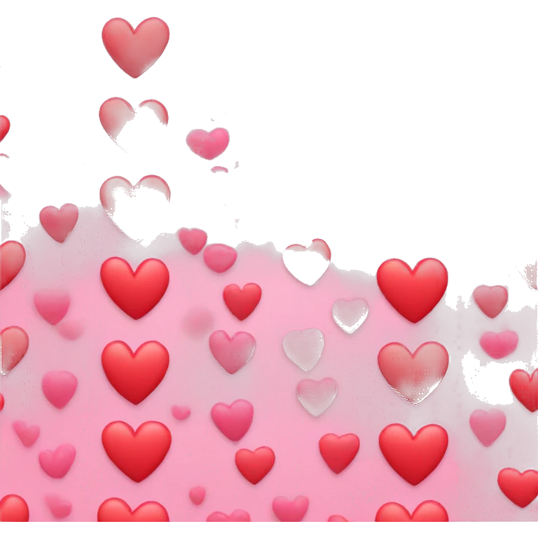 Heart pink and red emoji