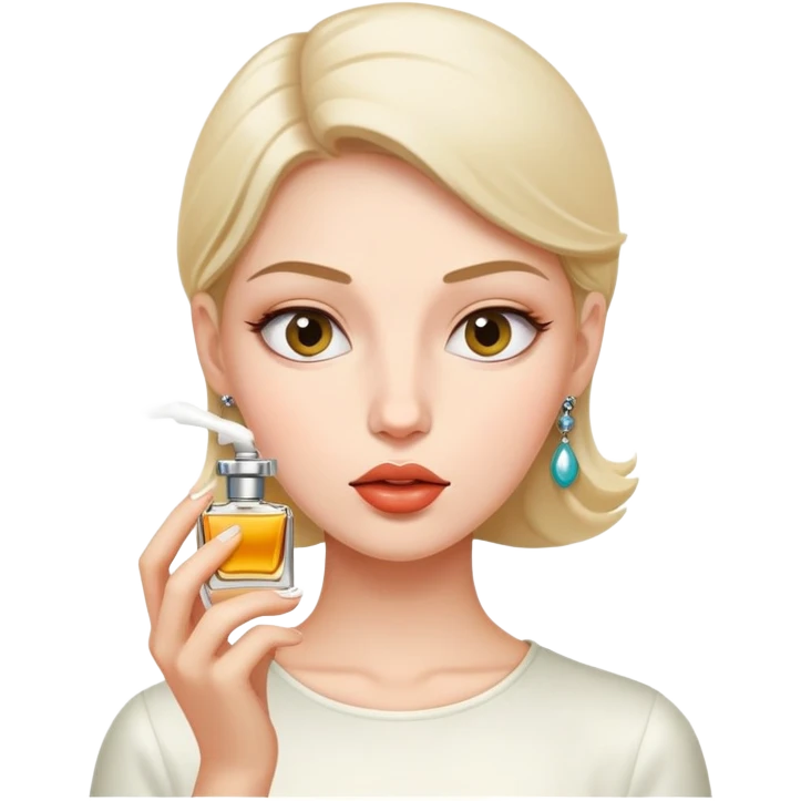 Person eating perfume  emoji