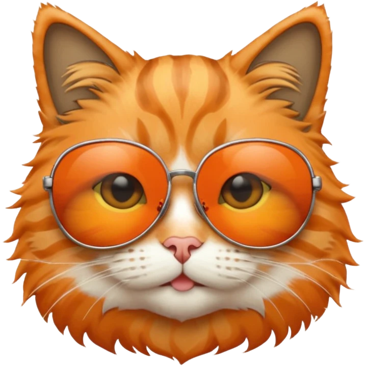 Cat wearing sunglasses emoji