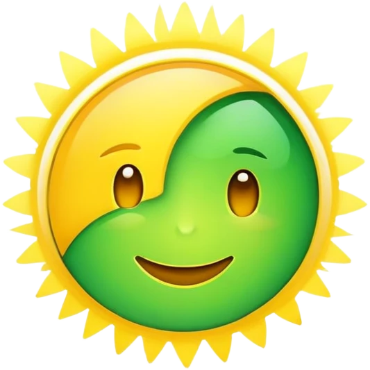 Fast Forward but in Brazil colors and an optimistic glow to it. for a whatsapp icon. emoji