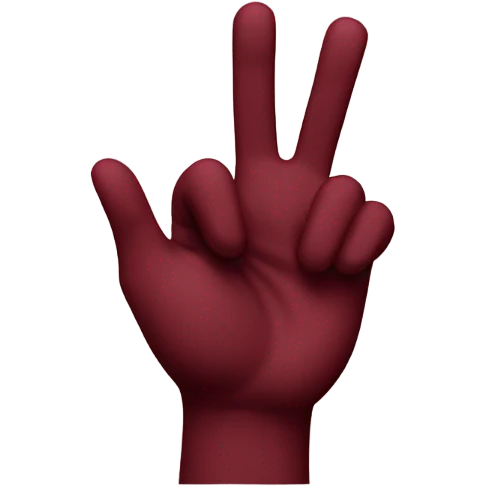 burgundy OK emoji in square  emoji
