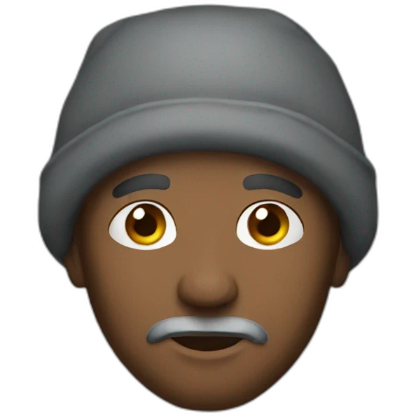 Homeless man emoji