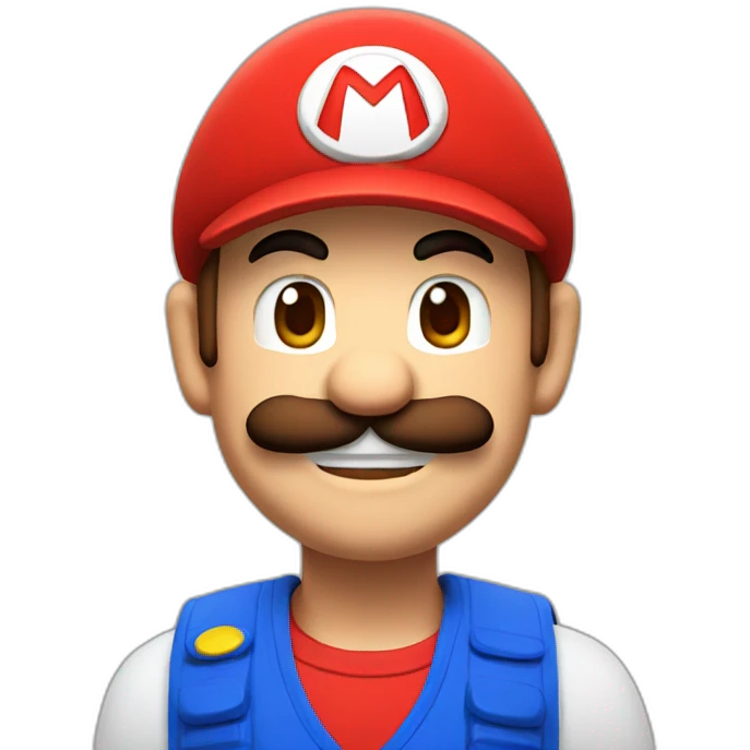 mario face red hat emoji
