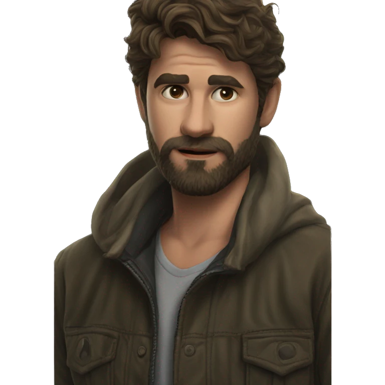 cool bearded guy portrait emoji