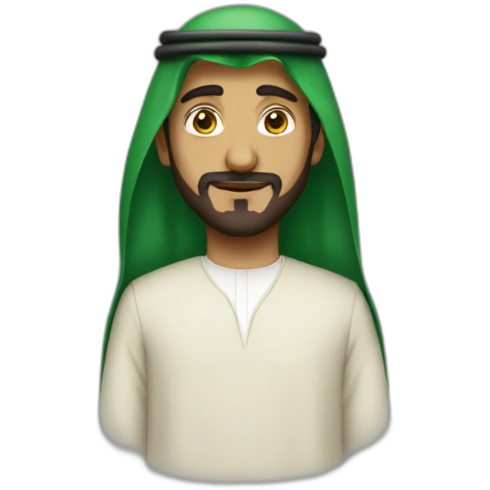 Saudi Man with Saudi clothes emoji