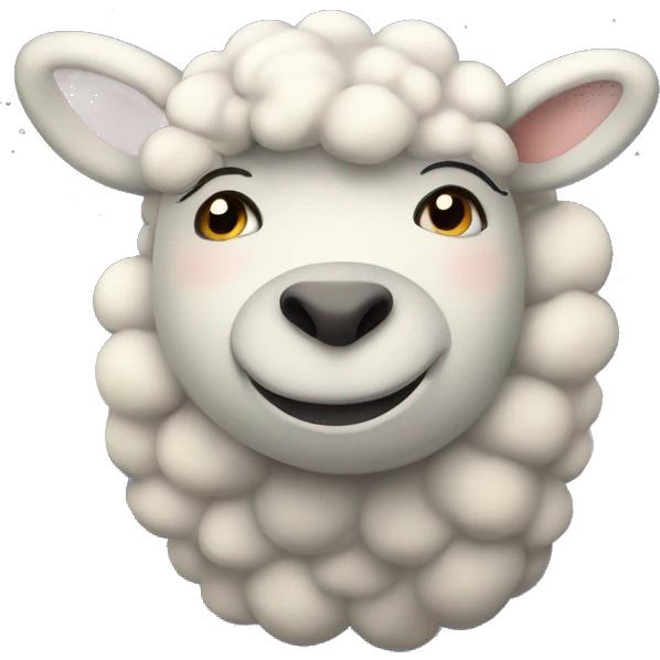 counting sheep in the sky over a sky full of stars emoji