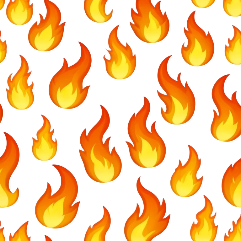 bright flames emoji