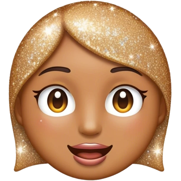 Emoji with glitter  emoji