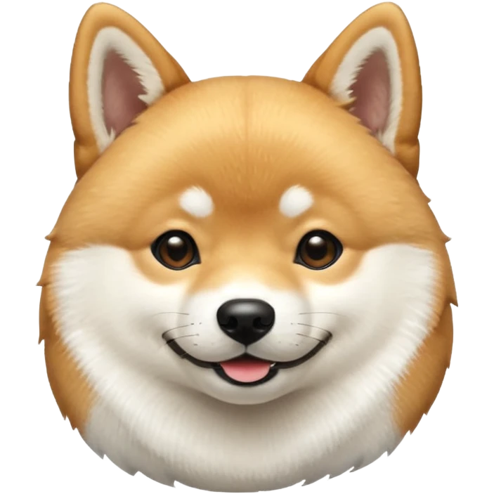 shiba inu side view smiling  emoji