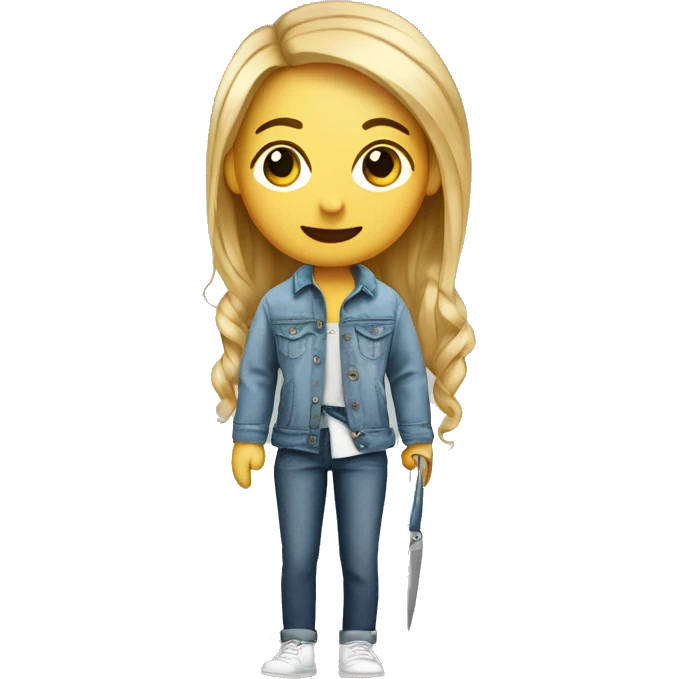 realistic clothing designer with scissors and cloth emoji