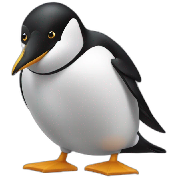 énervé pingouin  emoji