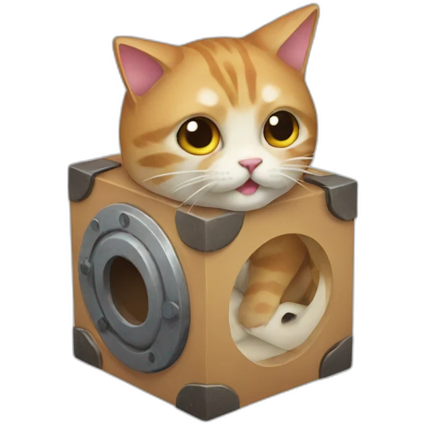 Cat cube emoji