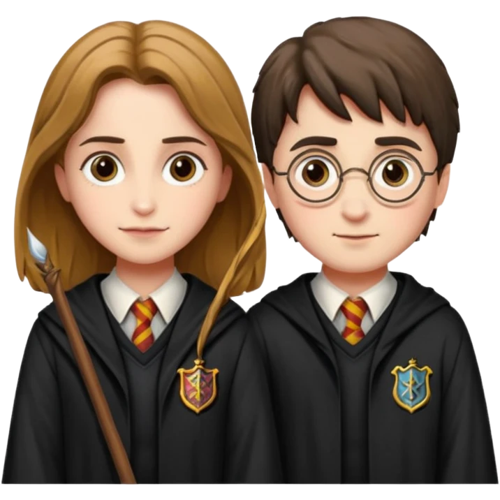 Harry potter and hermione emoji