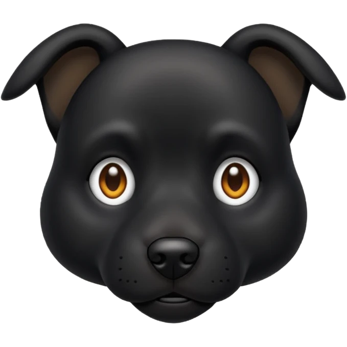 Perro negro emoji