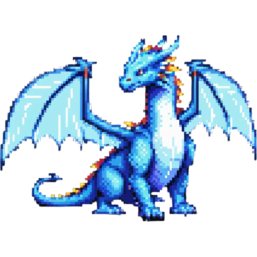 majestic fantasy dragon with wings emoji