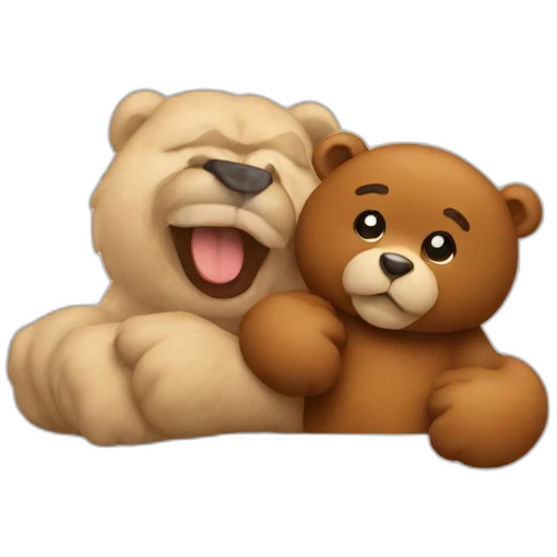 Poutin with a bear emoji