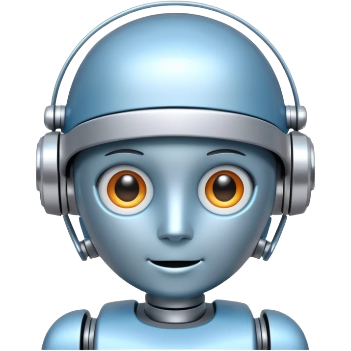 Cute Robot assistant emoji