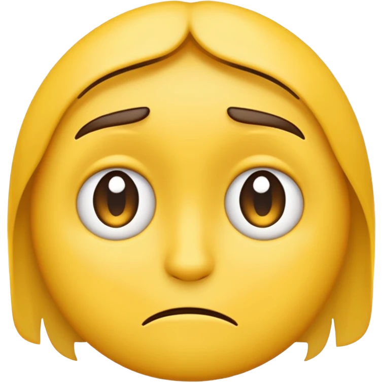 emoji подозрительно смотрит вбок с грустный лицом и поднимая брови emoji