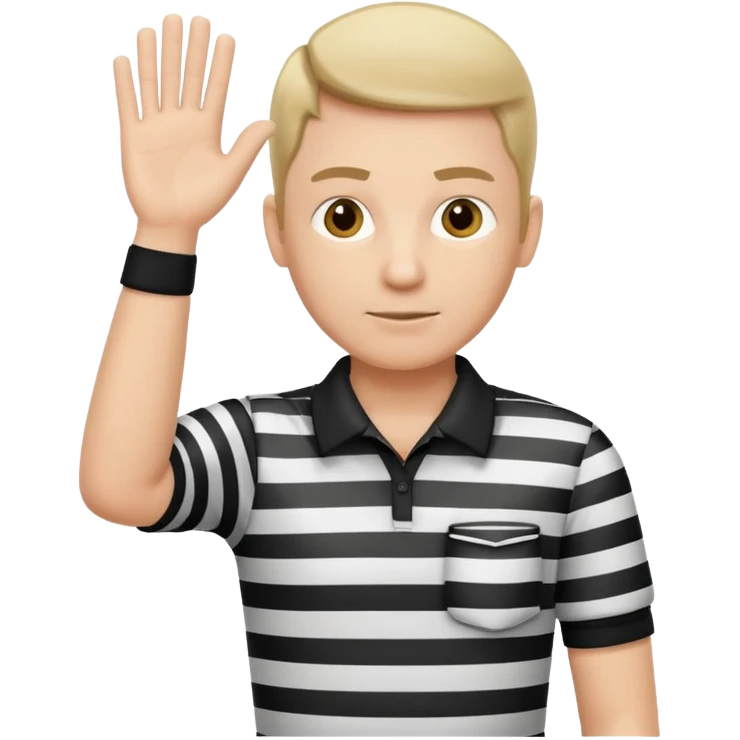 referee with crossed arms up emoji