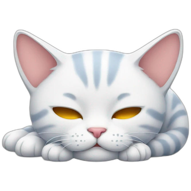 Cat slept emoji