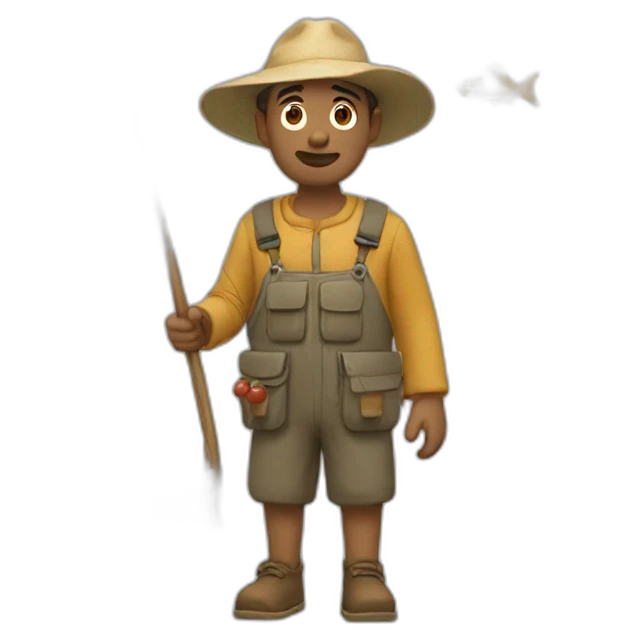 Homme qui pêche emoji