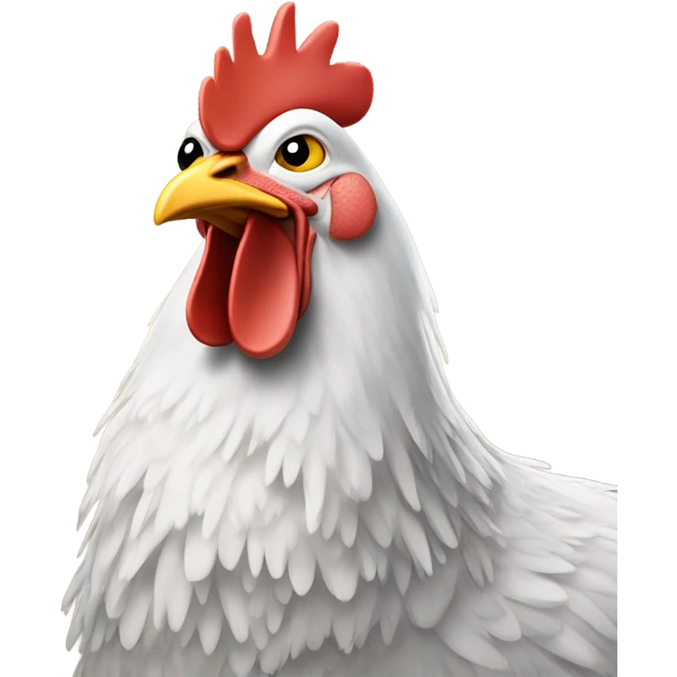 Chicken butt emoji