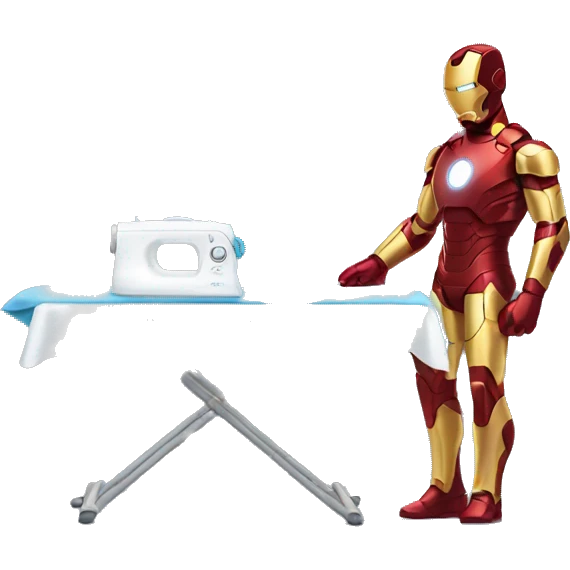ironman ironing clothes emoji