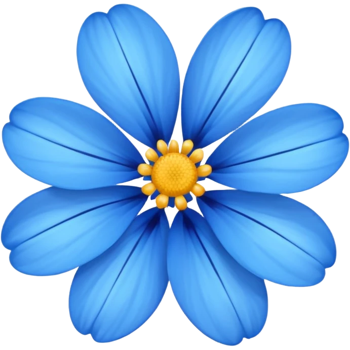 Flower blue emoji