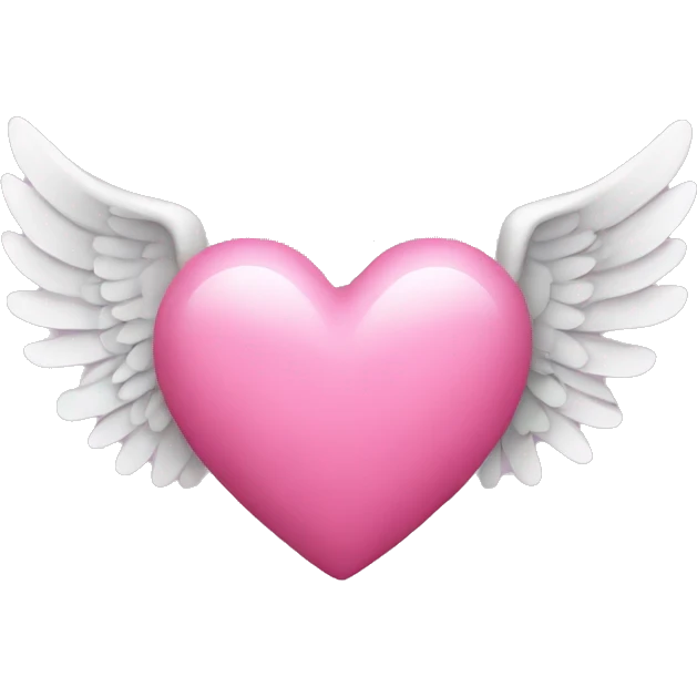 pink heart with wings  emoji