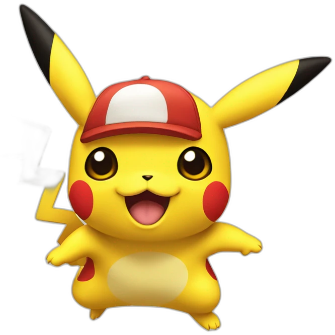 jamping pikachu emoji