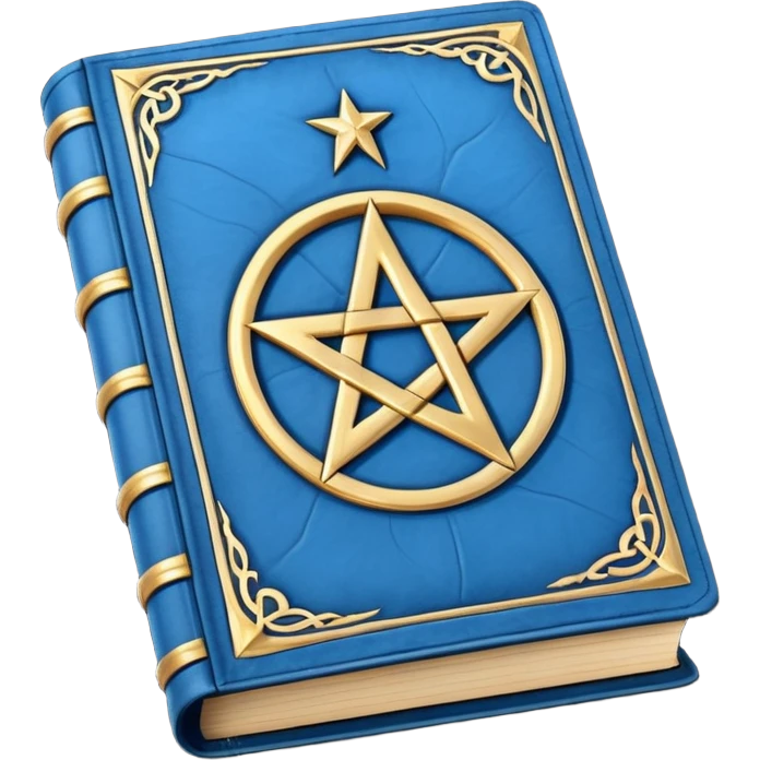 blue spell book emoji