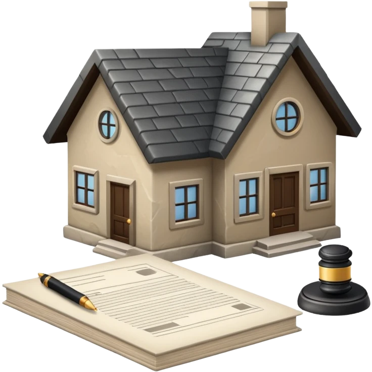 casa con tramites legales emoji