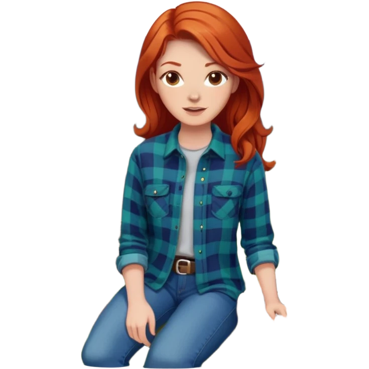 Redhead woman firepit emoji