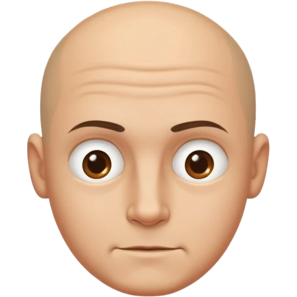 Generate a sarcastic emoji or sticker in a minimal flat-design style.  
The emoji should display a confident “nah, not today” attitude:  
- raised eyebrow  
- slight smirk  
- subtle eye-roll or side glance  
- rounded man face, without hair, ears emoji