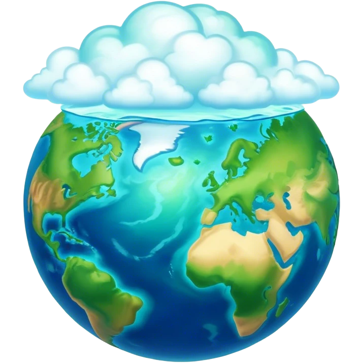 Cinematic Realistic Earth, depicted with vibrant blue oceans, clouds, and lush green continents rendered in exquisite detail, high shine, and a soft radiant glow that captures the dynamic, life-sustaining beauty of our home planet. emoji