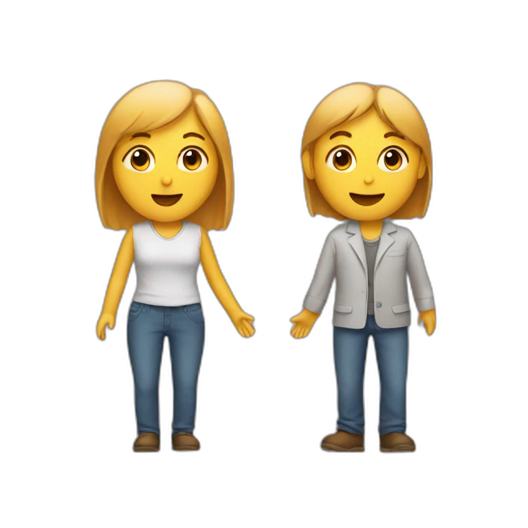 Two people talking emoji