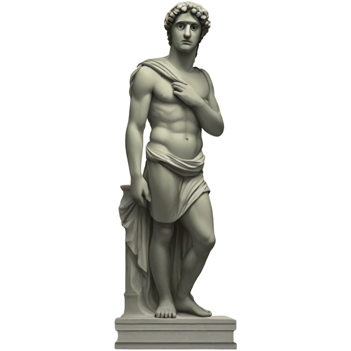 Ancient Greek statue of David emoji