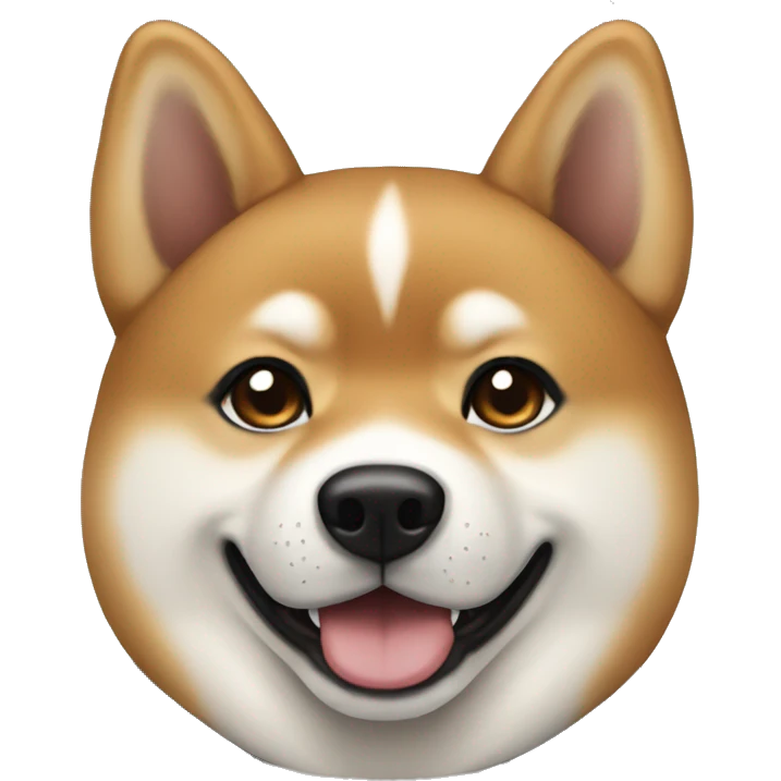 Shiba Inu black and tan color  emoji