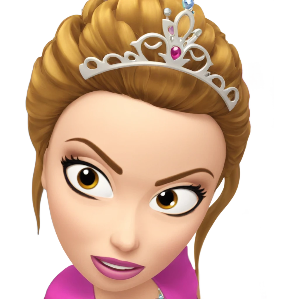 parody princess with tiara emoji