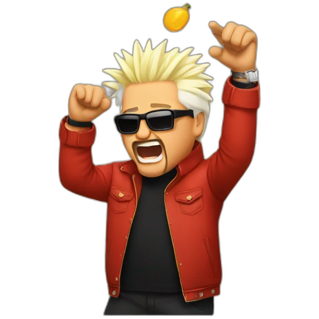 guy fieri doing a dab emoji