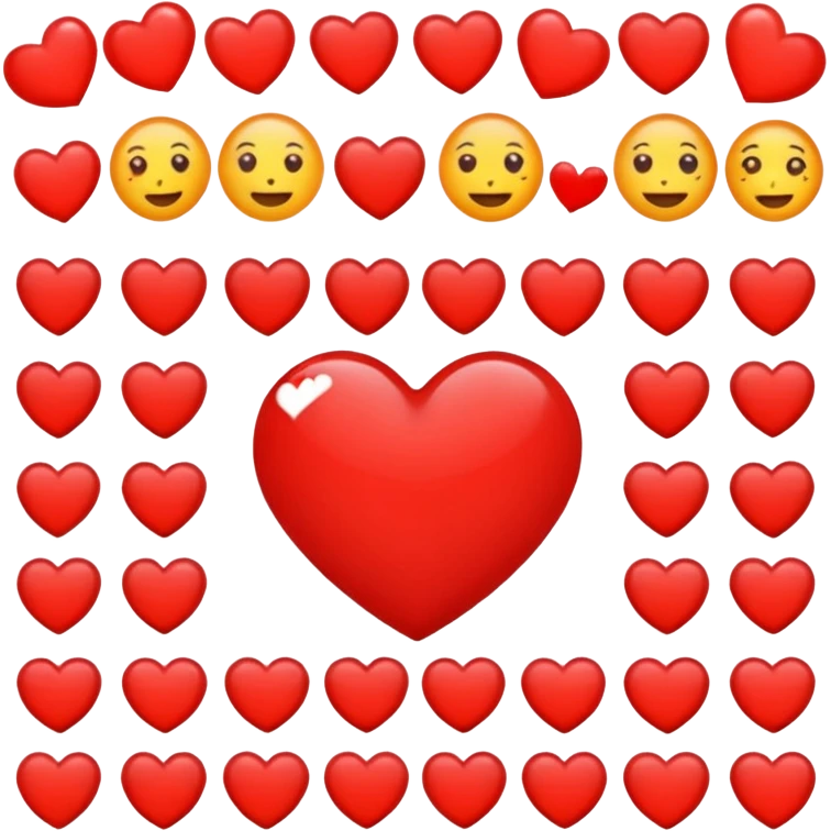 Susunkan aku emoji menjadi sebuah gambar love emoji