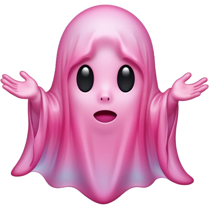 pink ghost emoji