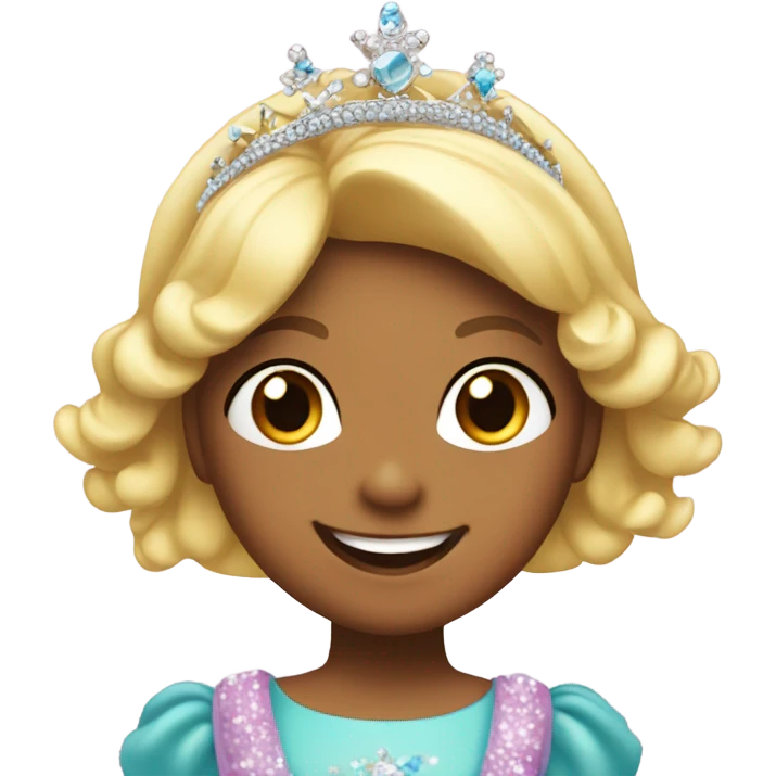 Smily little princess emoji
