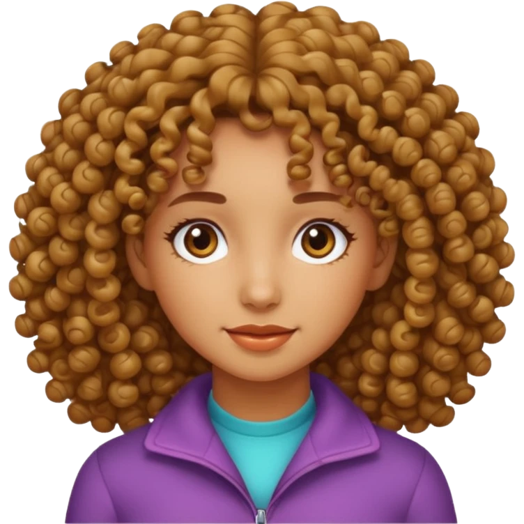 دختر موفرفری emoji