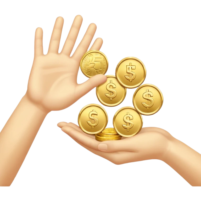 5¥ money giving emoji