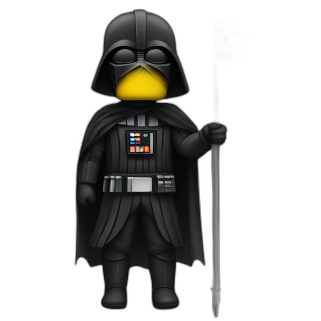 darth wader with ukrainian flag emoji