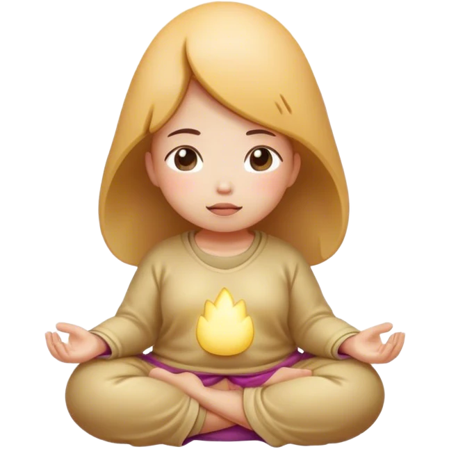 meditater kawaii potato girl emoji