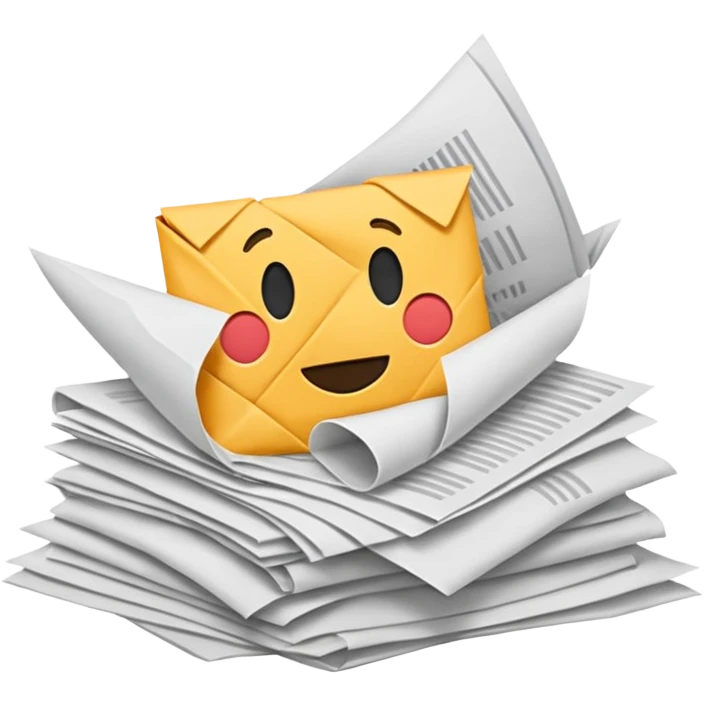 pile of papers emoji