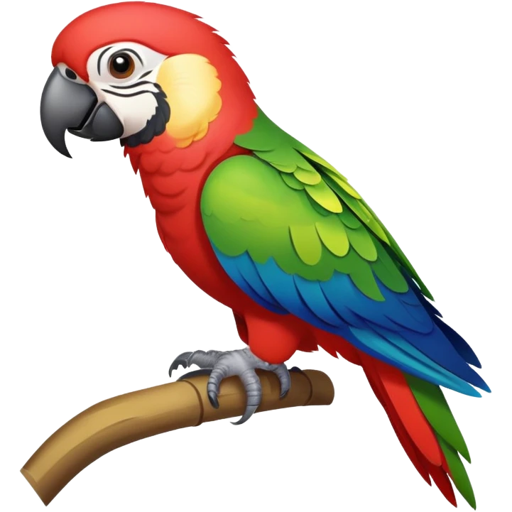 colorful tropical parrot emoji